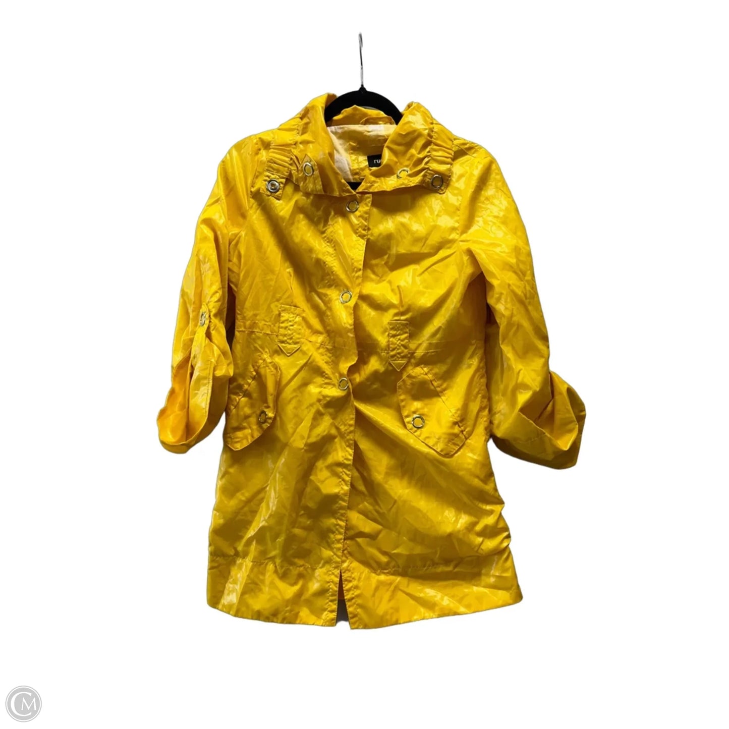 Jacket Windbreaker By Rue 21 In Yellow, Size: S
