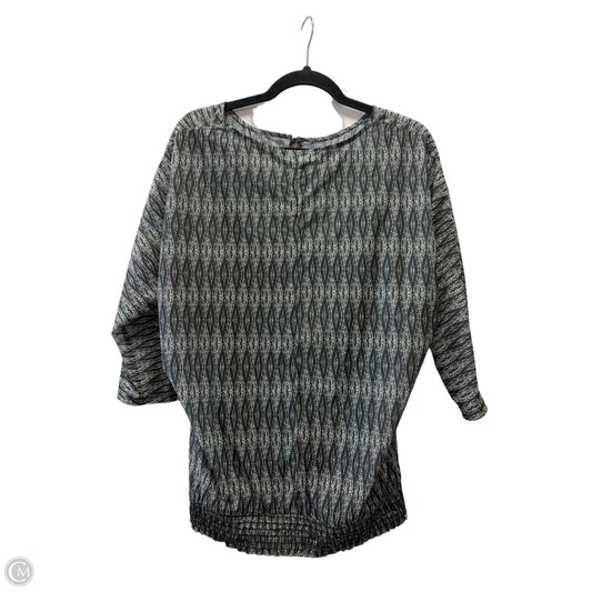 Blouse Long Sleeve By Maurices In Black & Grey, Size: M