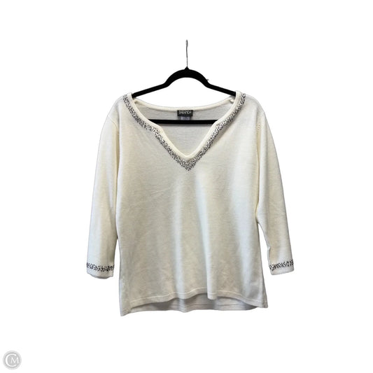 Sweater By Clothes Mentor In Black & Cream, Size: Xl