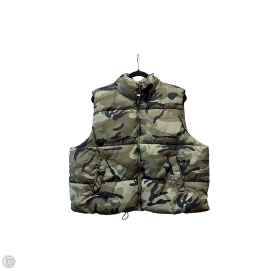 Vest Puffer & Quilted By No Boundaries In Camouflage Print, Size: Xxl