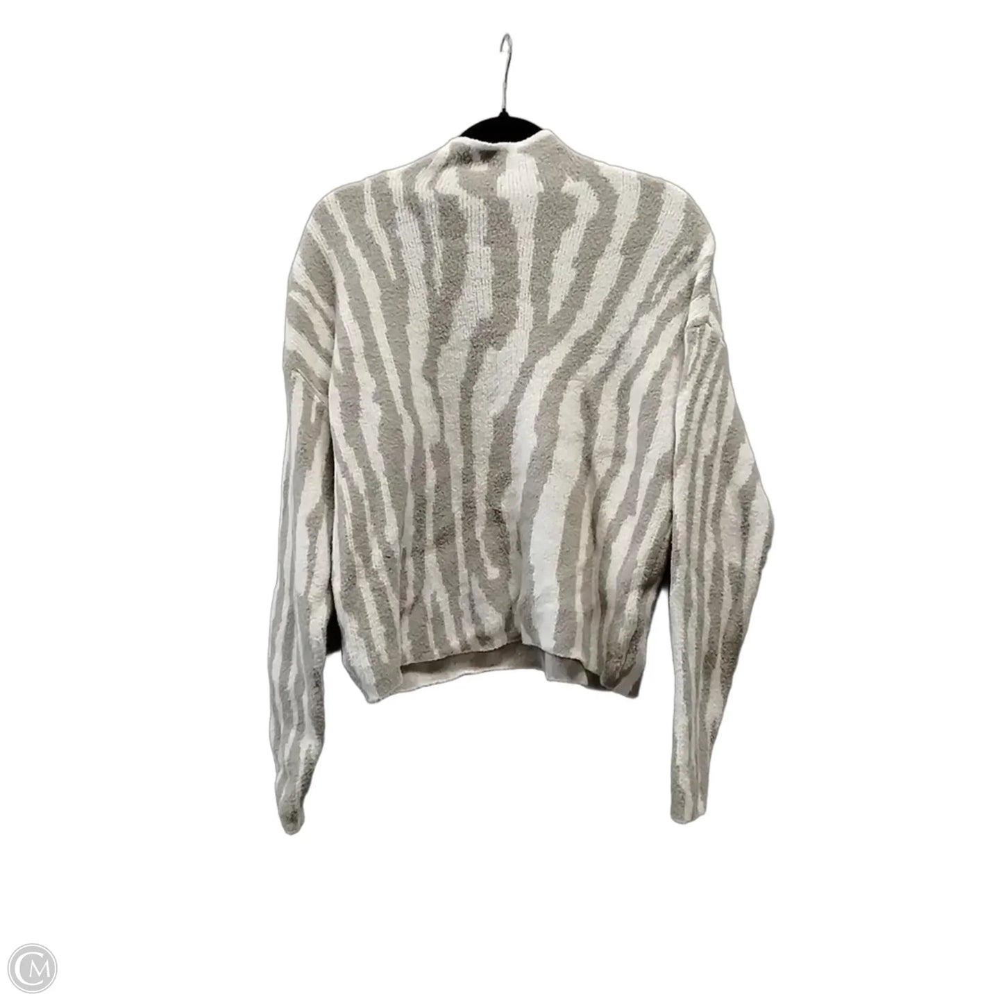 Sweater By Express In Grey & White, Size: S