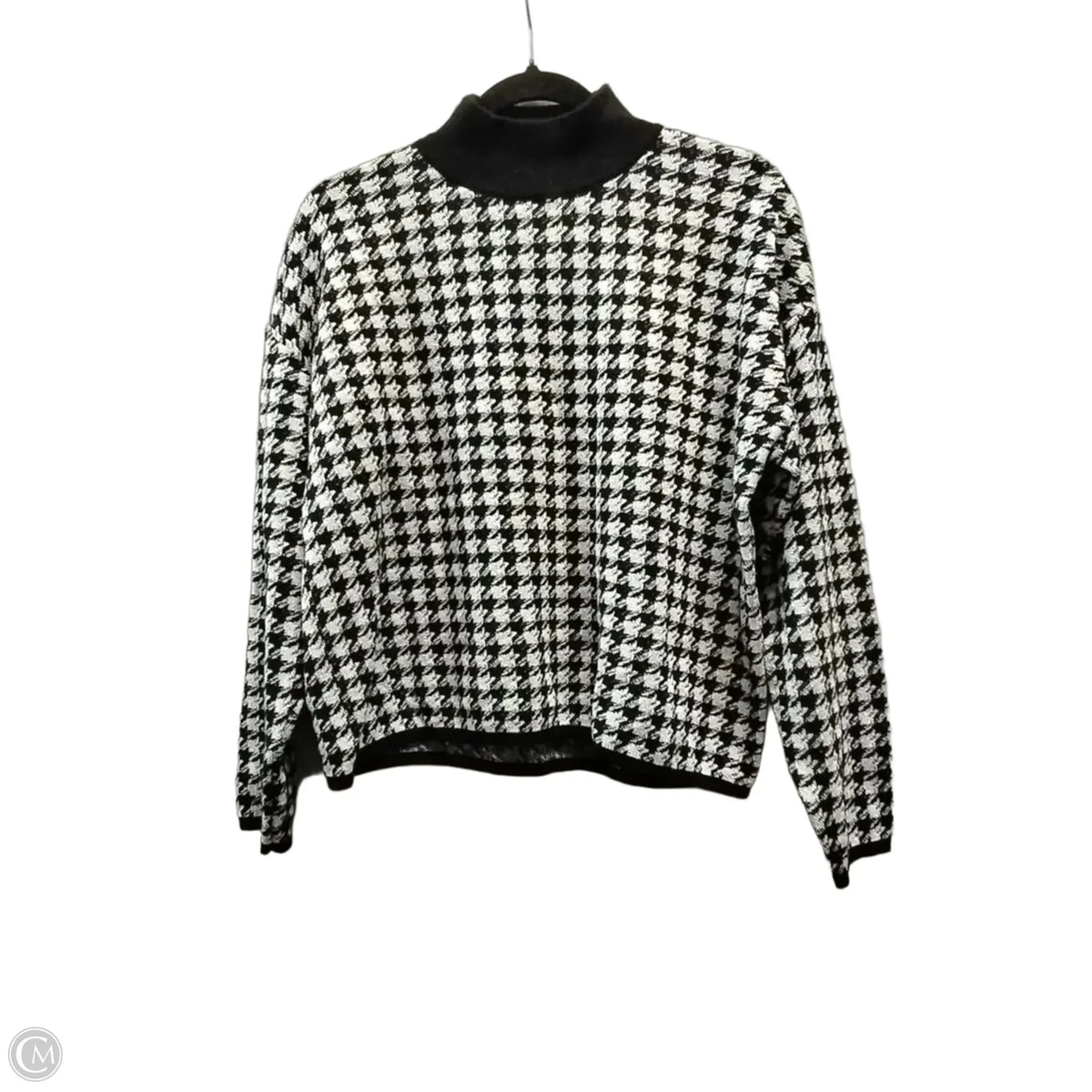 Sweater By Express In Black & White, Size: S