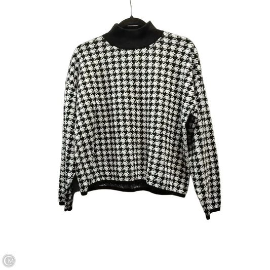Sweater By Express In Black & White, Size: S