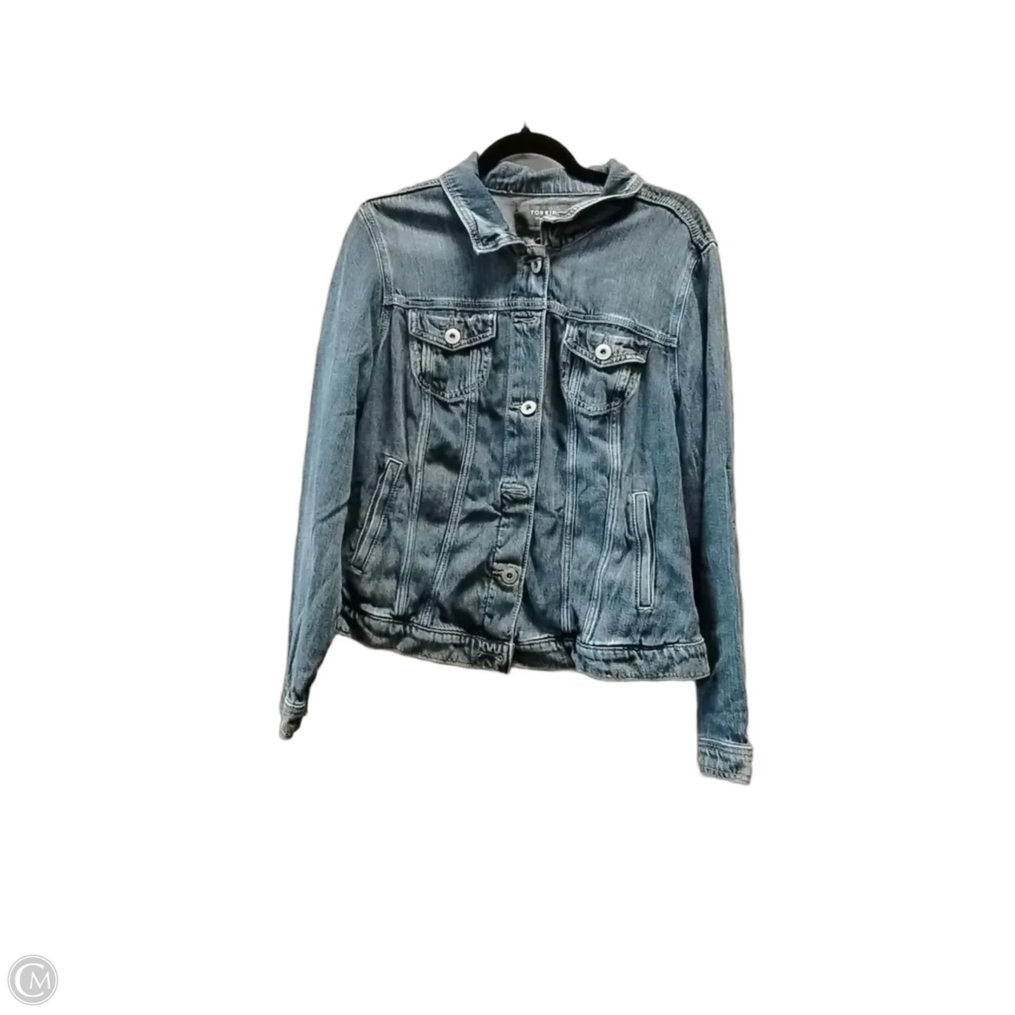 Jacket Denim By Torrid In Blue, Size: L