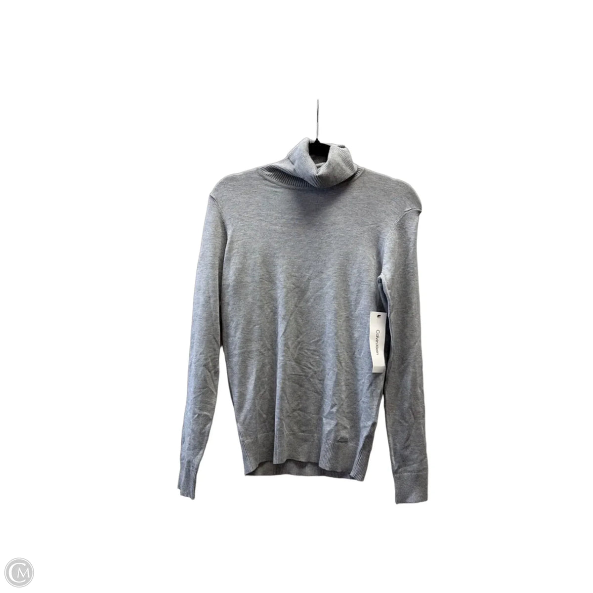Sweater By Calvin Klein In Grey, Size: S