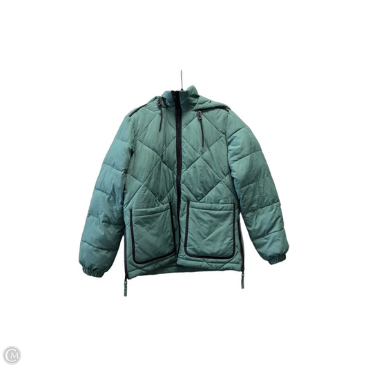 Coat Puffer & Quilted By Lands End In Green, Size: Xs