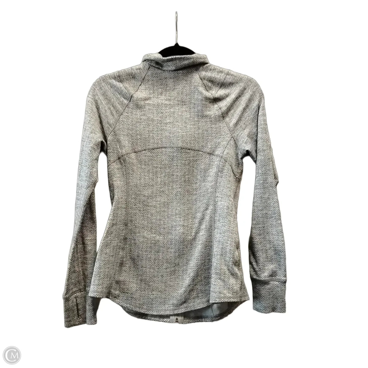 Athletic Jacket By Old Navy In Grey & White, Size: S
