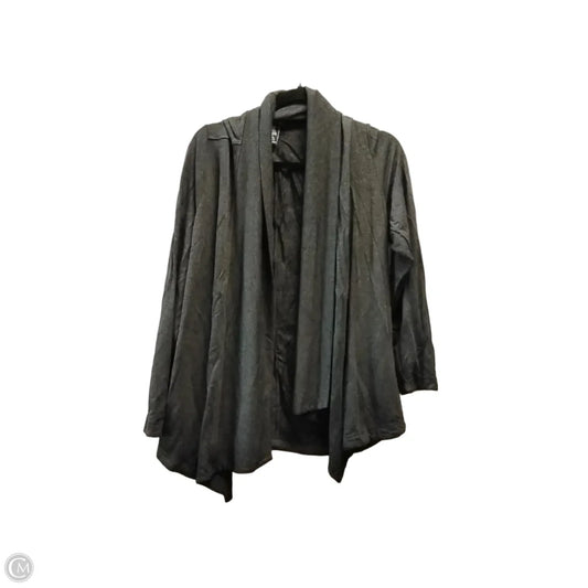 Sweater Cardigan By Clothes Mentor In Grey, Size: Xl