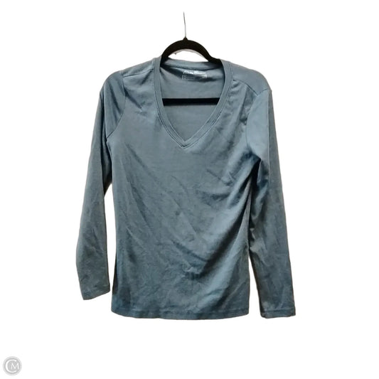 Top Long Sleeve By Eddie Bauer In Blue, Size: L