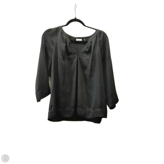 Blouse 3/4 Sleeve By Dkny In Black, Size: L