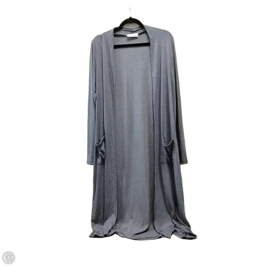Sweater Cardigan By Clothes Mentor In Blue, Size: M