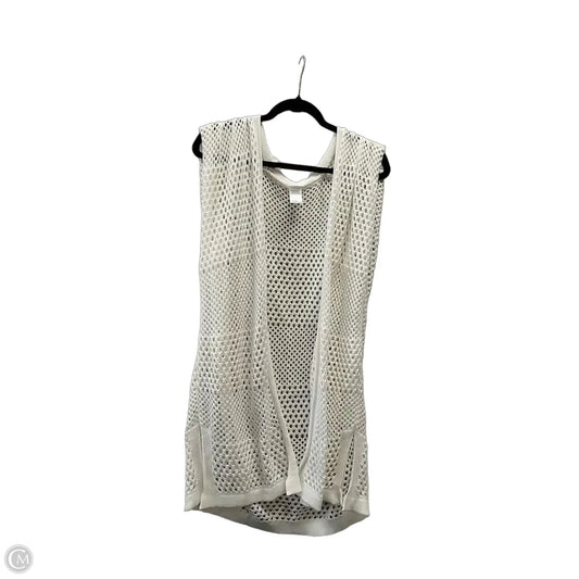 Vest Sweater By Clothes Mentor In Cream, Size: S