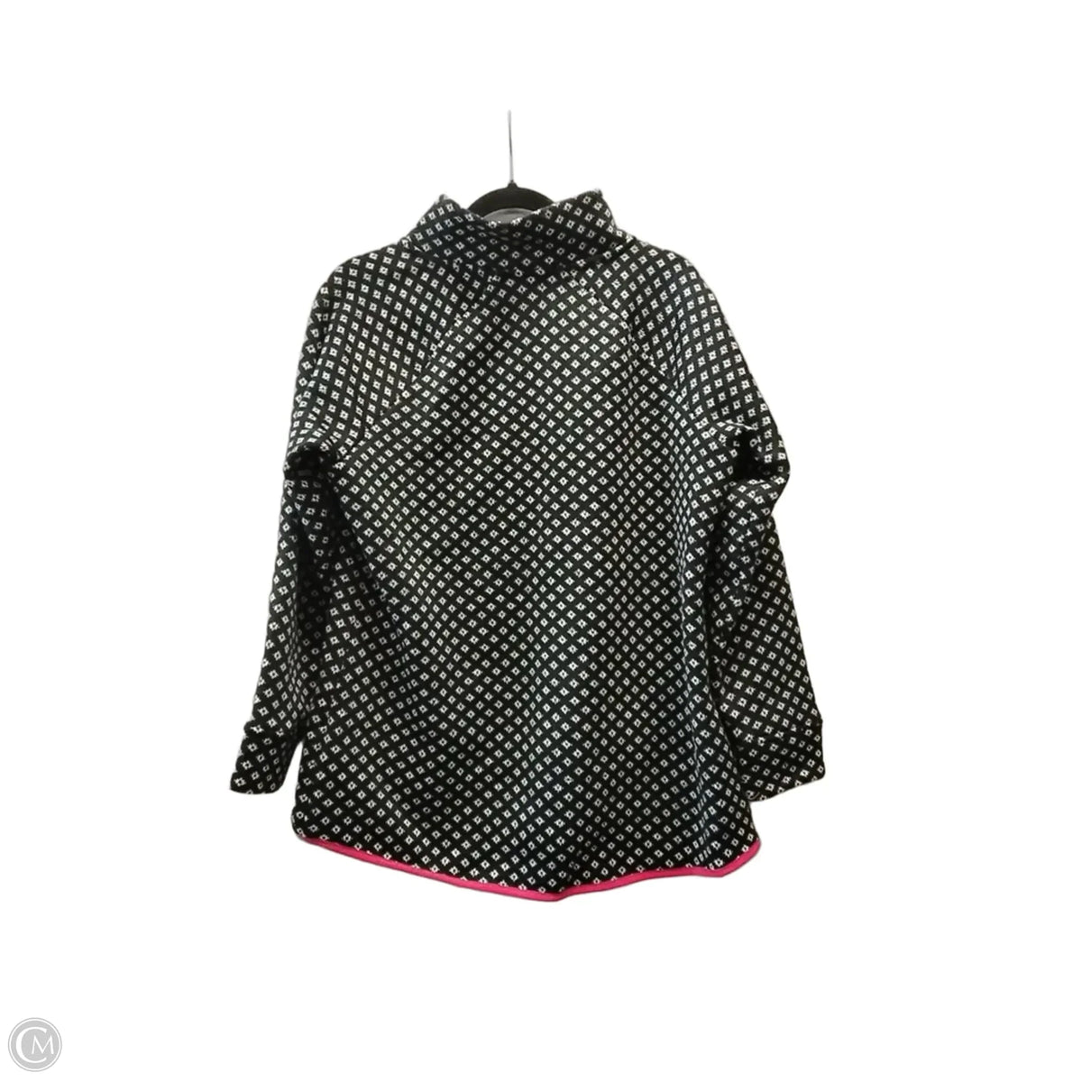 Sweater By Talbots In Black & White, Size: 1x