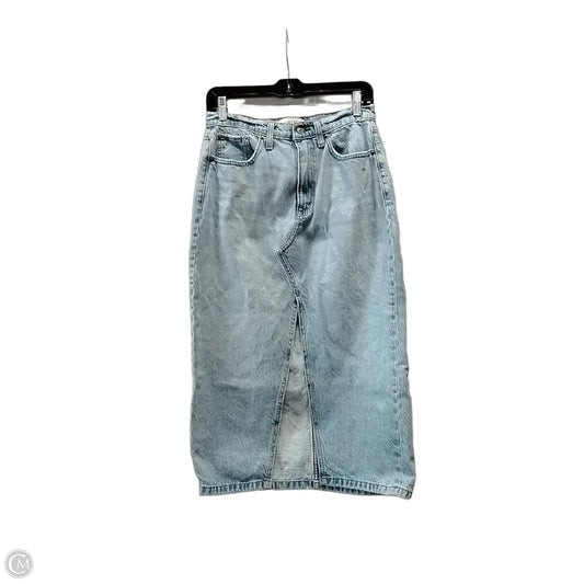 Skirt Maxi By Abercrombie And Fitch In Blue Denim, Size: 4