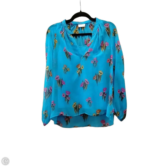 Blouse Designer By Escada In Floral Print, Size: S