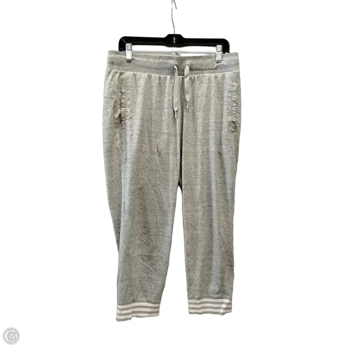 Athletic Pants By Adidas In Grey, Size: L