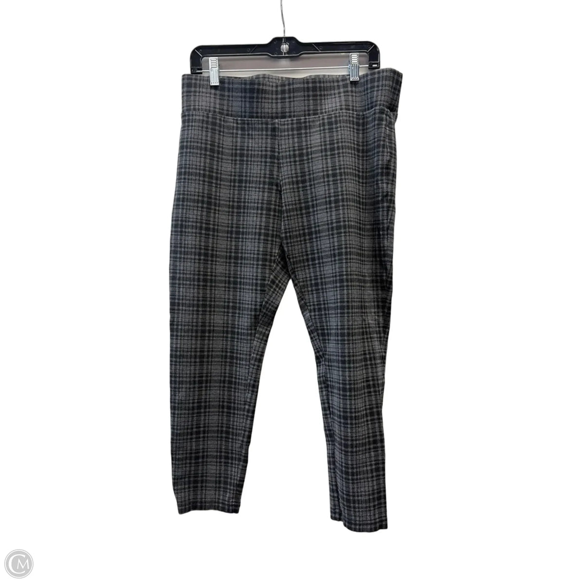 Pants Cropped By Loft In Black & Grey, Size: 14