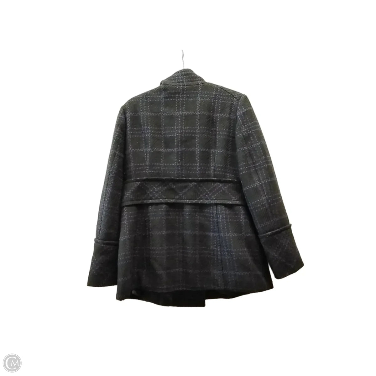 Coat Peacoat By Esprit In Black & Purple, Size: M