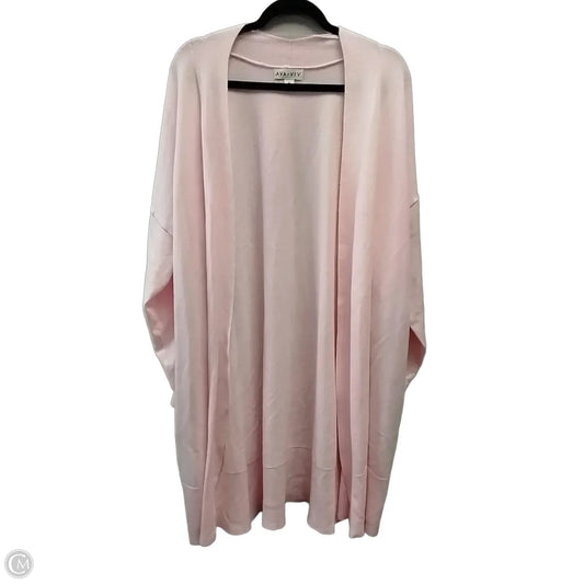 Sweater Cardigan By Ava & Viv In Pink, Size: 3x