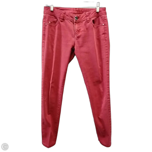 Jeans Skinny By Clothes Mentor In Red, Size: 6