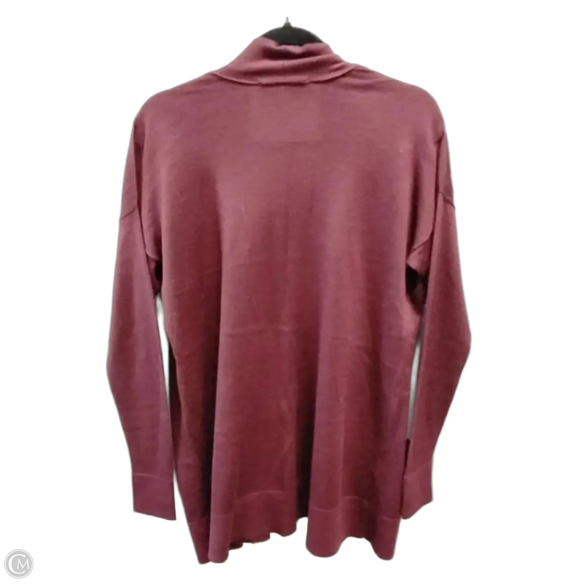 Sweater Cardigan By Loft In Red, Size: S