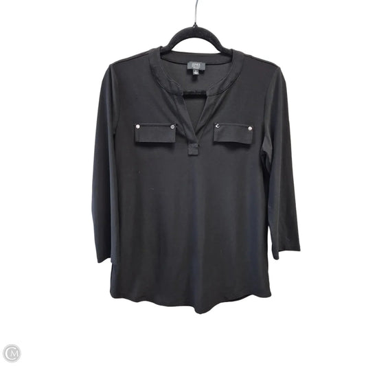 Blouse Long Sleeve By Jones New York In Black, Size: S