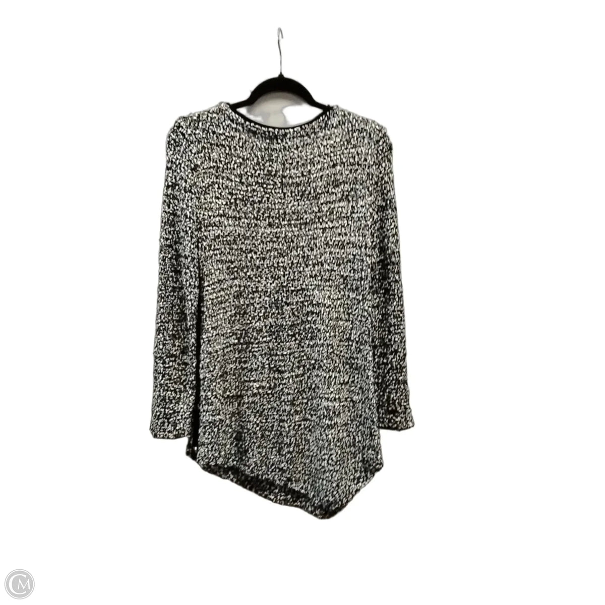 Sweater By Chicos In Black & White, Size: S