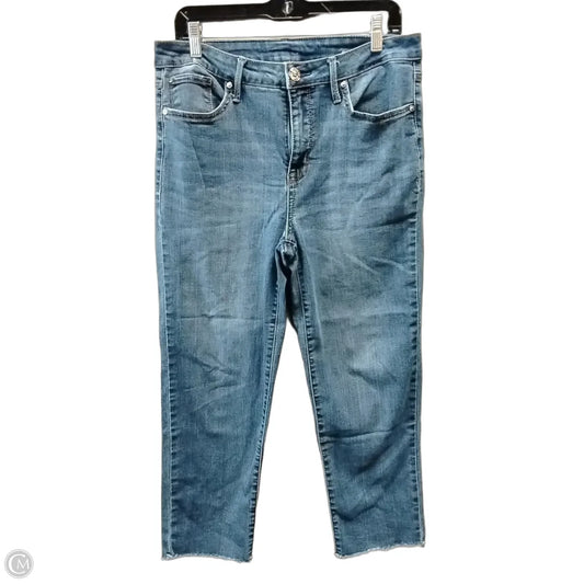 Jeans Cropped By Seven 7 In Blue, Size: 10