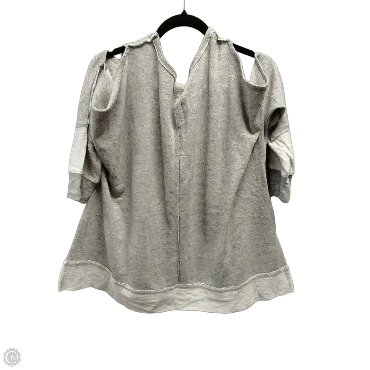 Sweatshirt Crewneck By Elan In Grey, Size: S