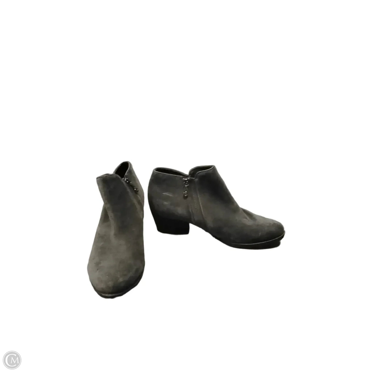 Boots Ankle Heels By Blondo In Grey, Size: 7.5