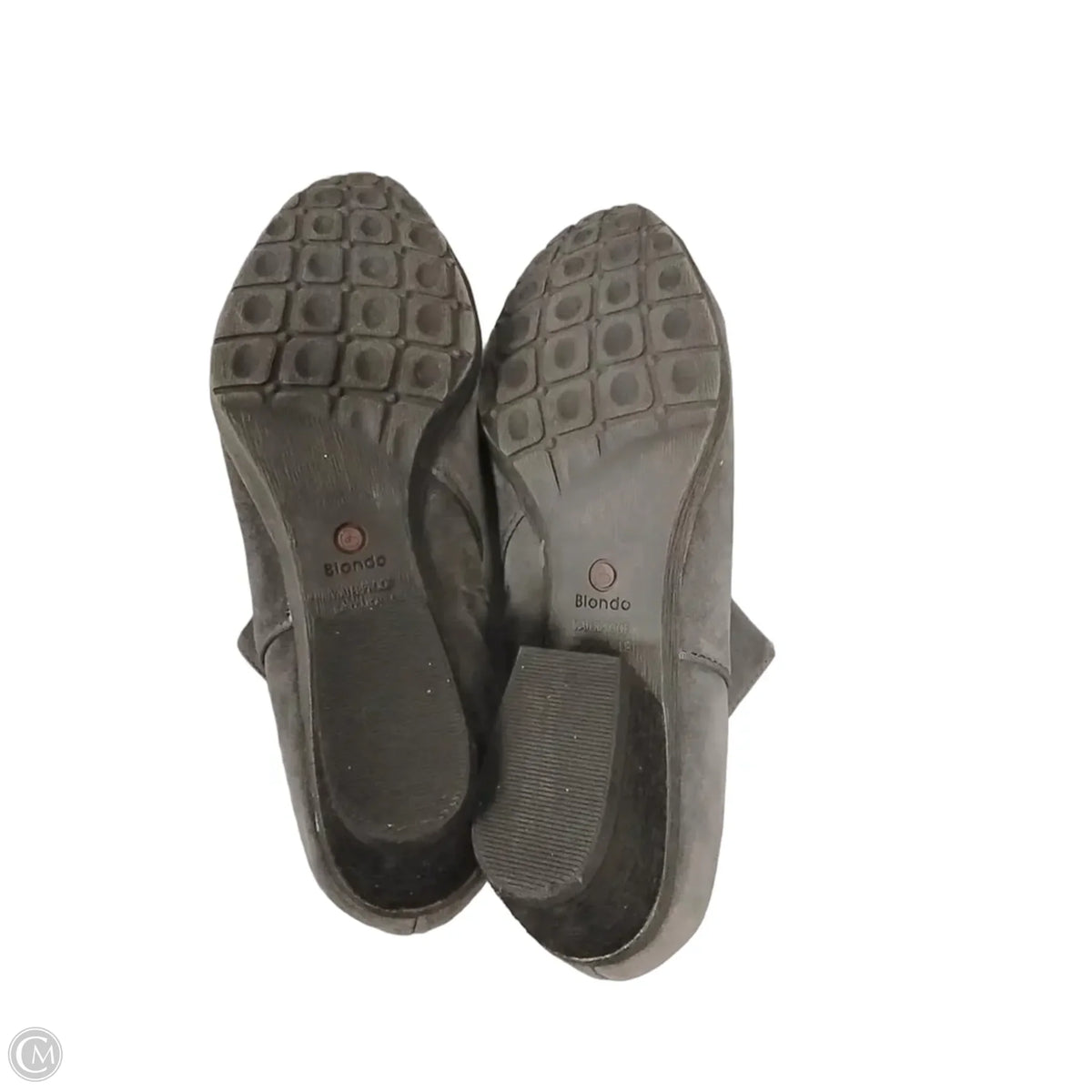 Boots Ankle Heels By Blondo In Grey, Size: 7.5