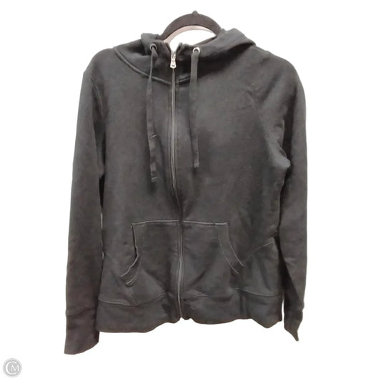 Athletic Sweatshirt Hoodie By Tek Gear In Black, Size: L