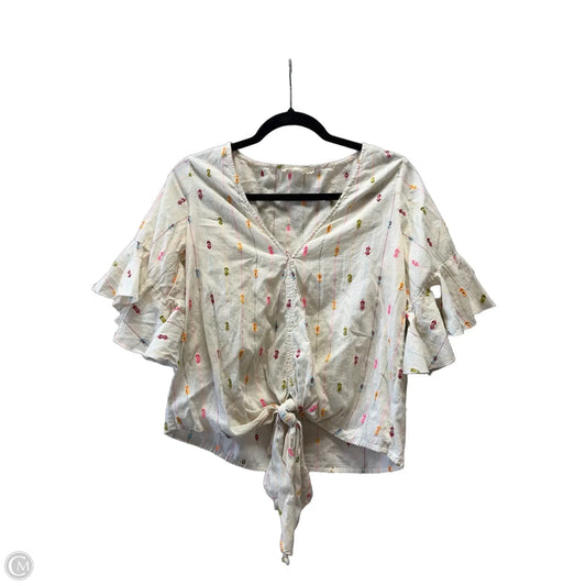 Blouse Short Sleeve By Lovestitch In Multi-colored, Size: M