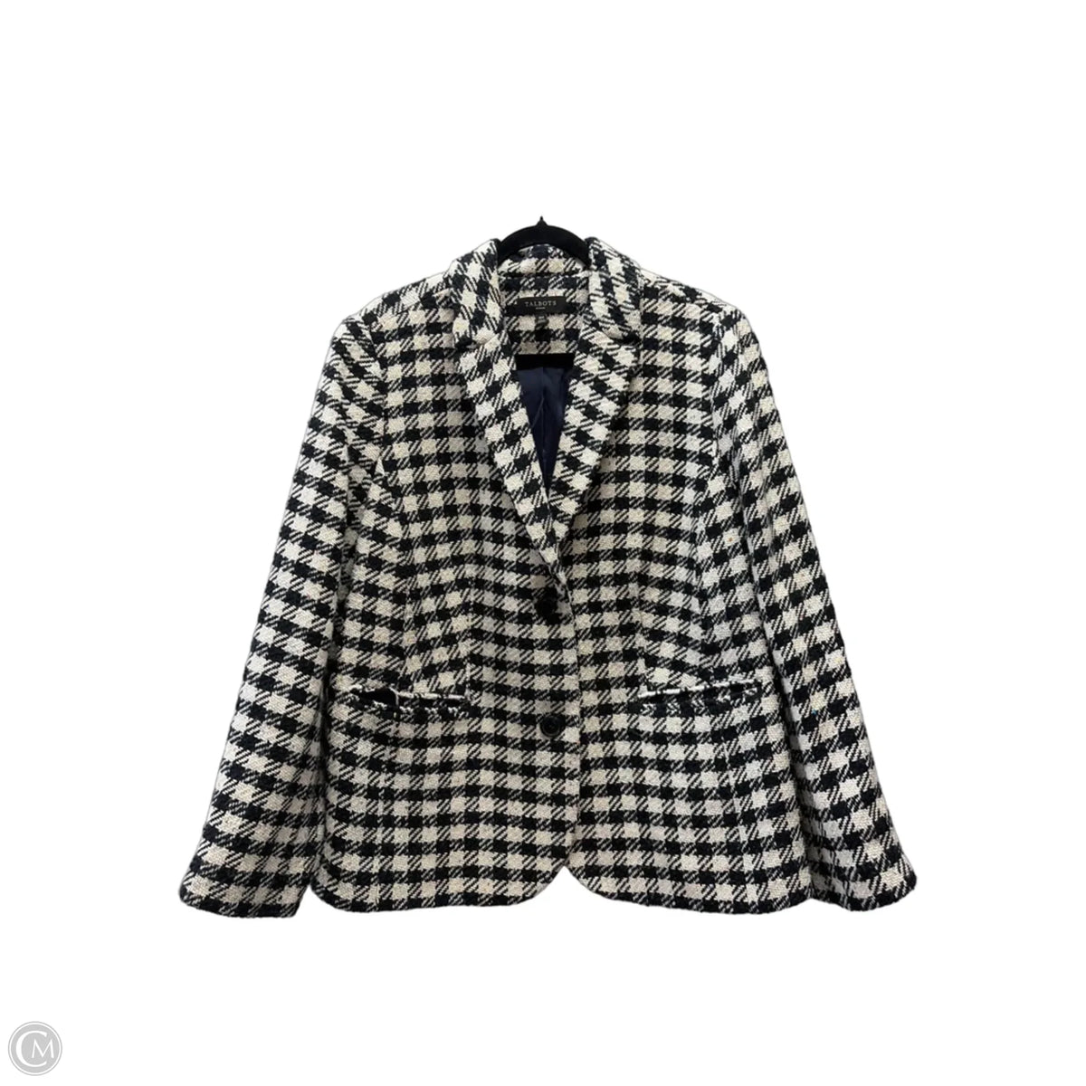 Coat Other By Talbots In Black & White, Size: 18