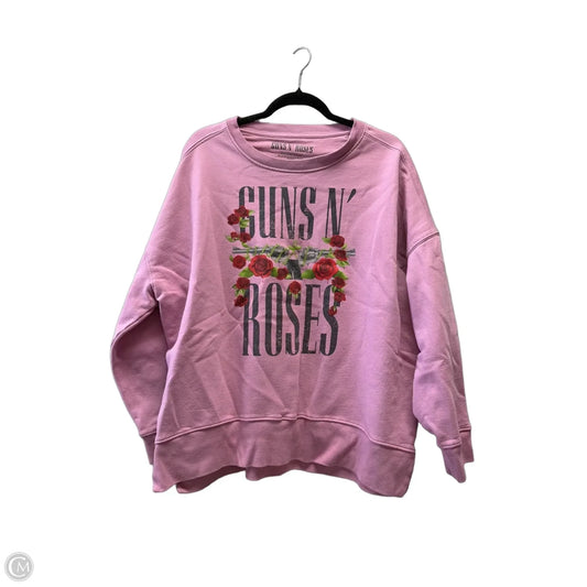Sweatshirt Crewneck By Clothes Mentor In Mauve, Size: Xl