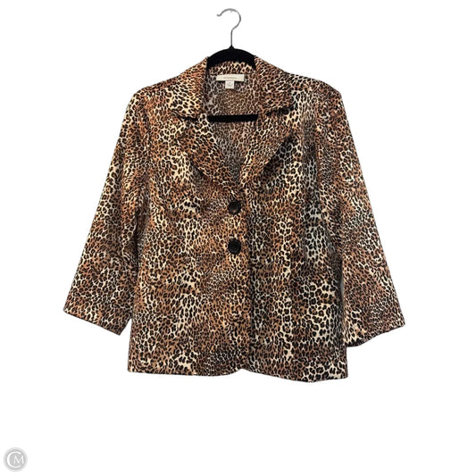Jacket Other By Dressbarn In Leopard Print, Size: S