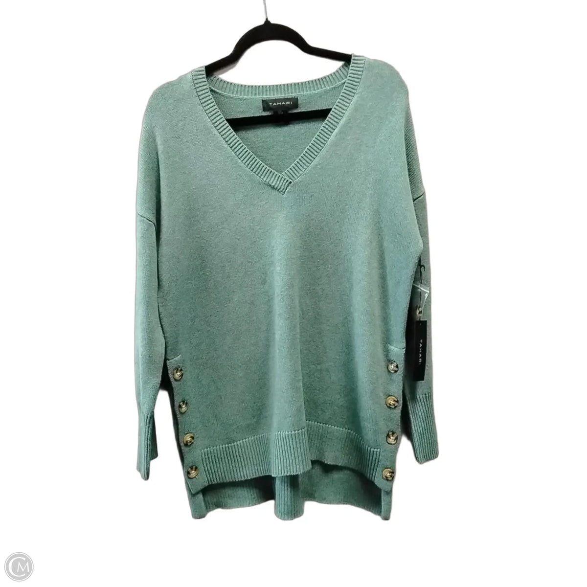 Sweater By Tahari In Aqua, Size: S