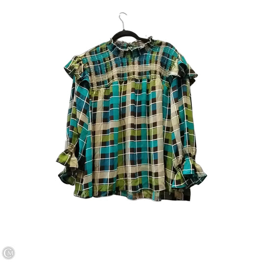 Blouse Long Sleeve By Cato In Multi-colored, Size: 2x