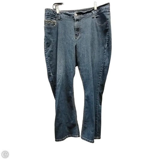Jeans Wide Leg By Lee In Blue, Size: 18