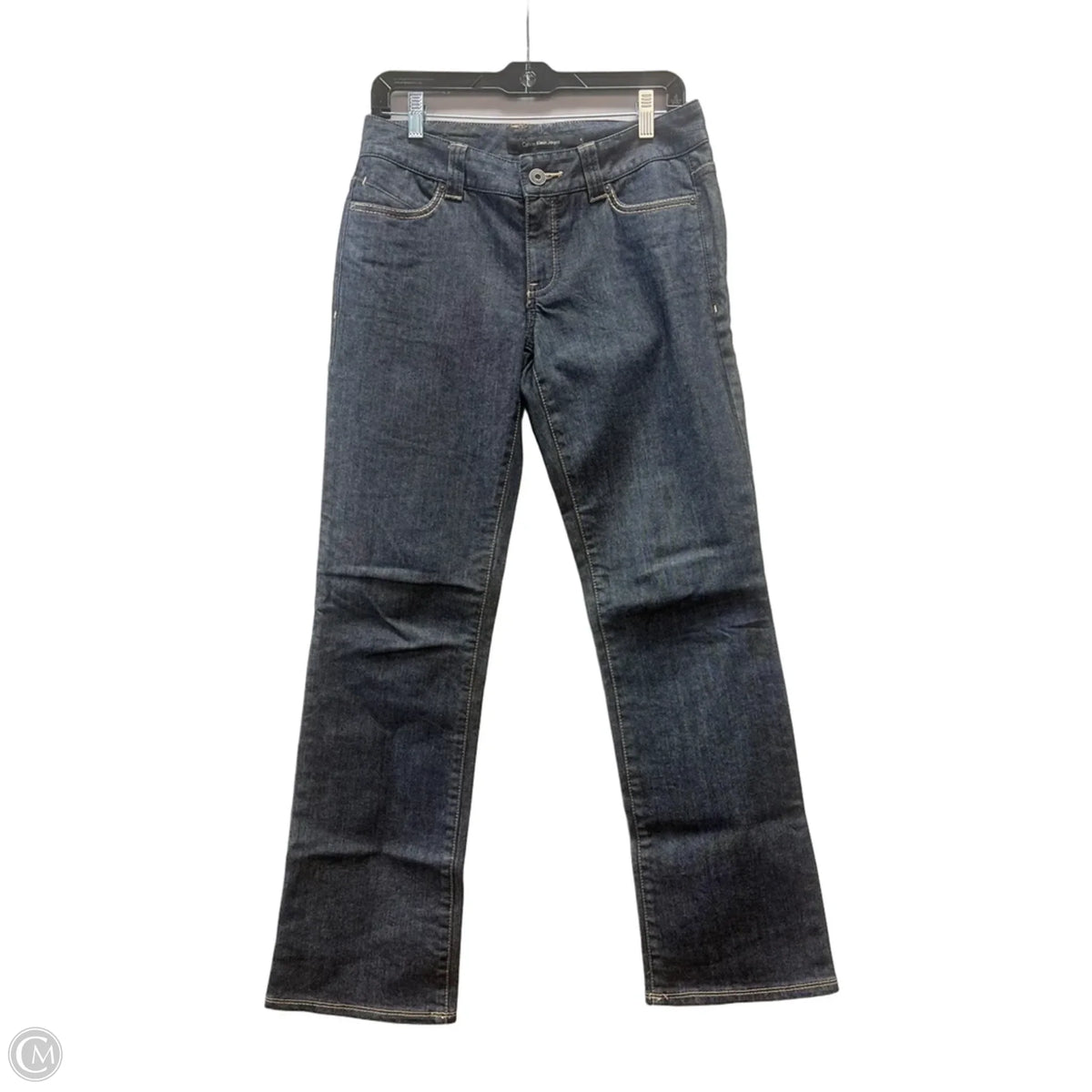 Jeans Straight By Calvin Klein In Grey, Size: 4