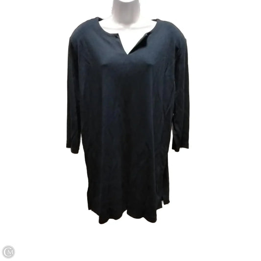 Blouse Long Sleeve By Elisabeth In Blue, Size: 2x