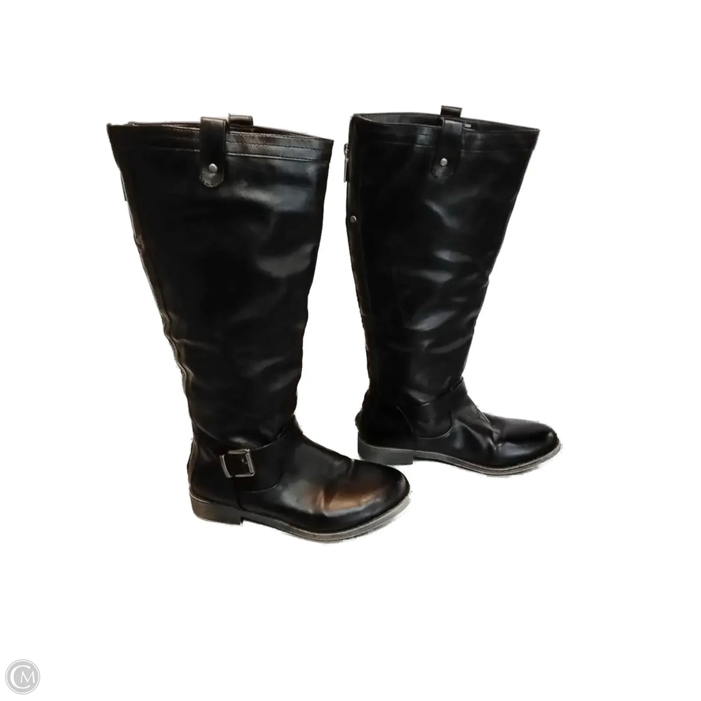 Boots Knee Flats By Clothes Mentor In Black, Size: 5.5