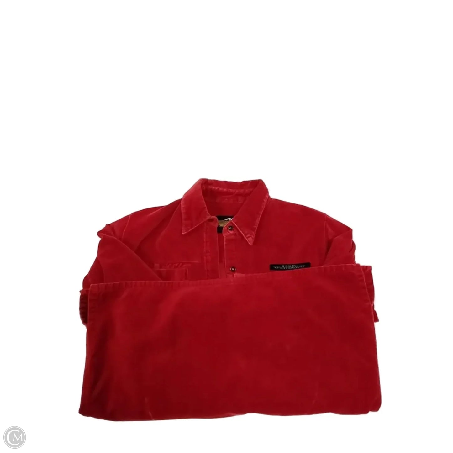 Top Long Sleeve By Harley Davidson In Red, Size: S