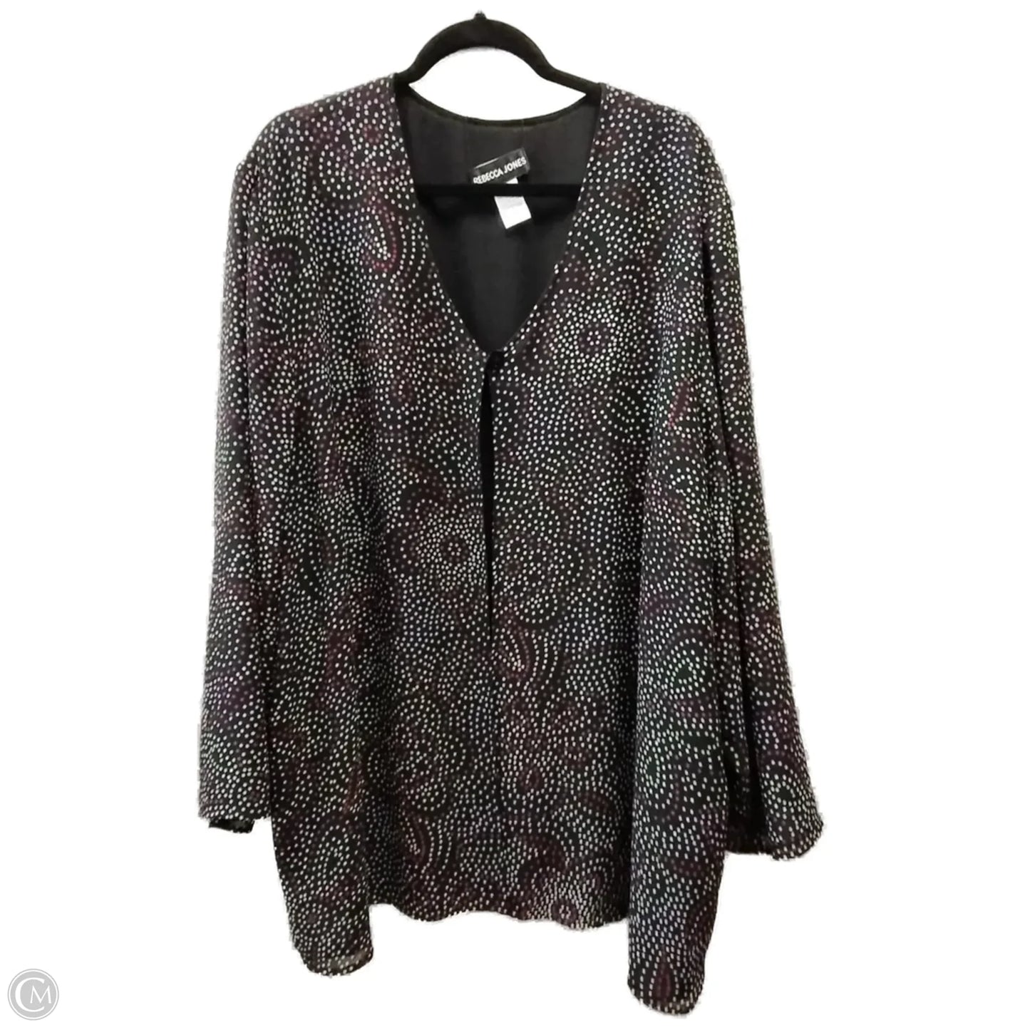 Blouse Long Sleeve By Clothes Mentor In Polkadot Pattern, Size: 5