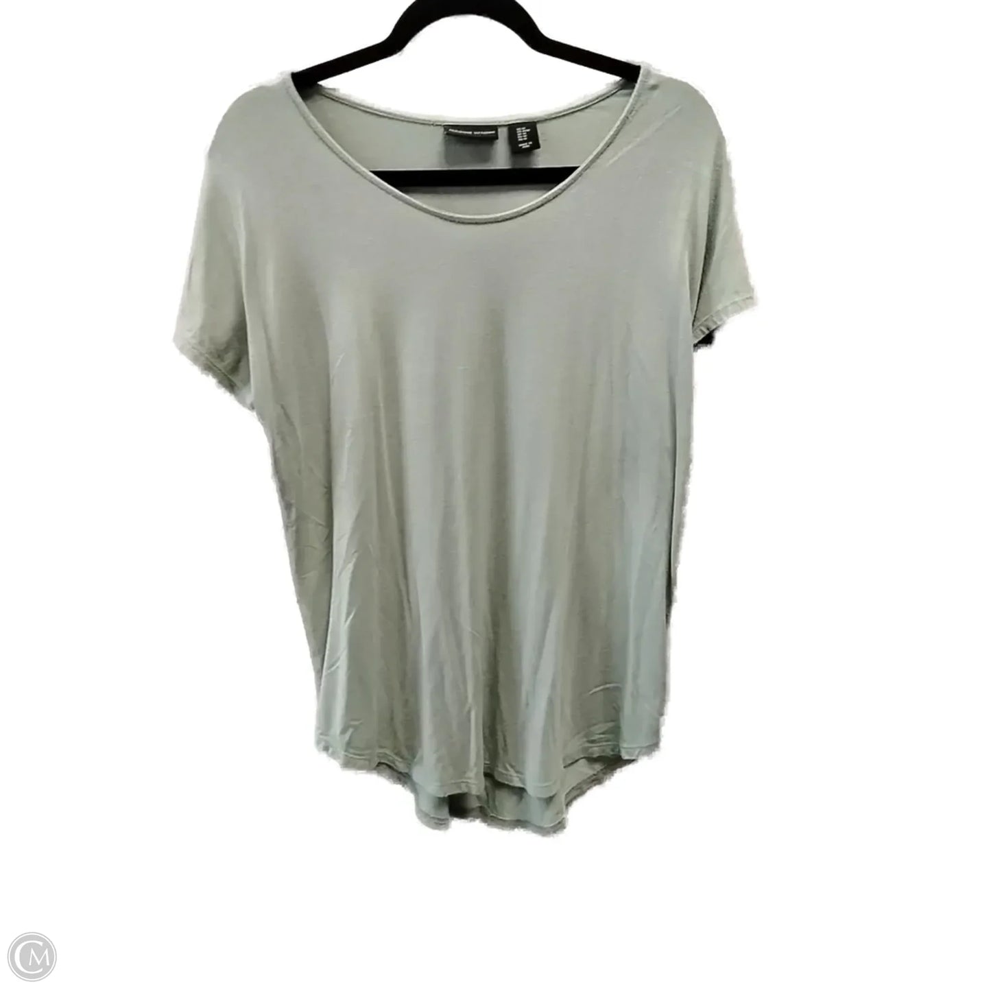 Top Short Sleeve By Adrienne Vittadini In Green, Size: M