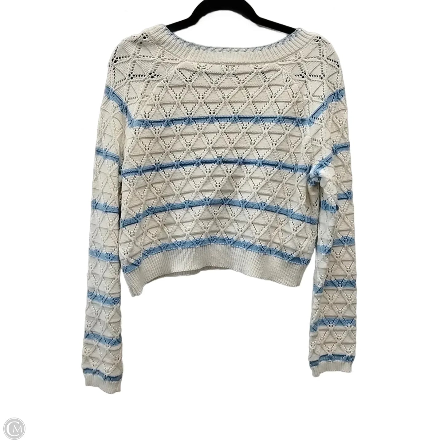 Sweater By Freshman In Striped Pattern, Size: L