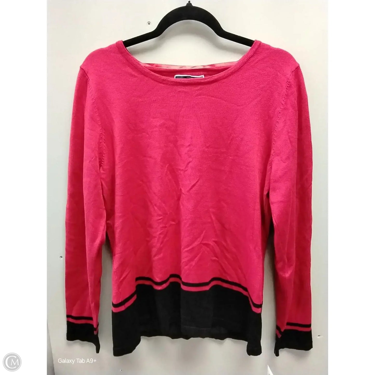 Sweater By Karen Scott In Red, Size: L