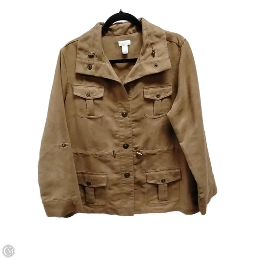 Jacket Other By Chicos In Brown, Size: Xl