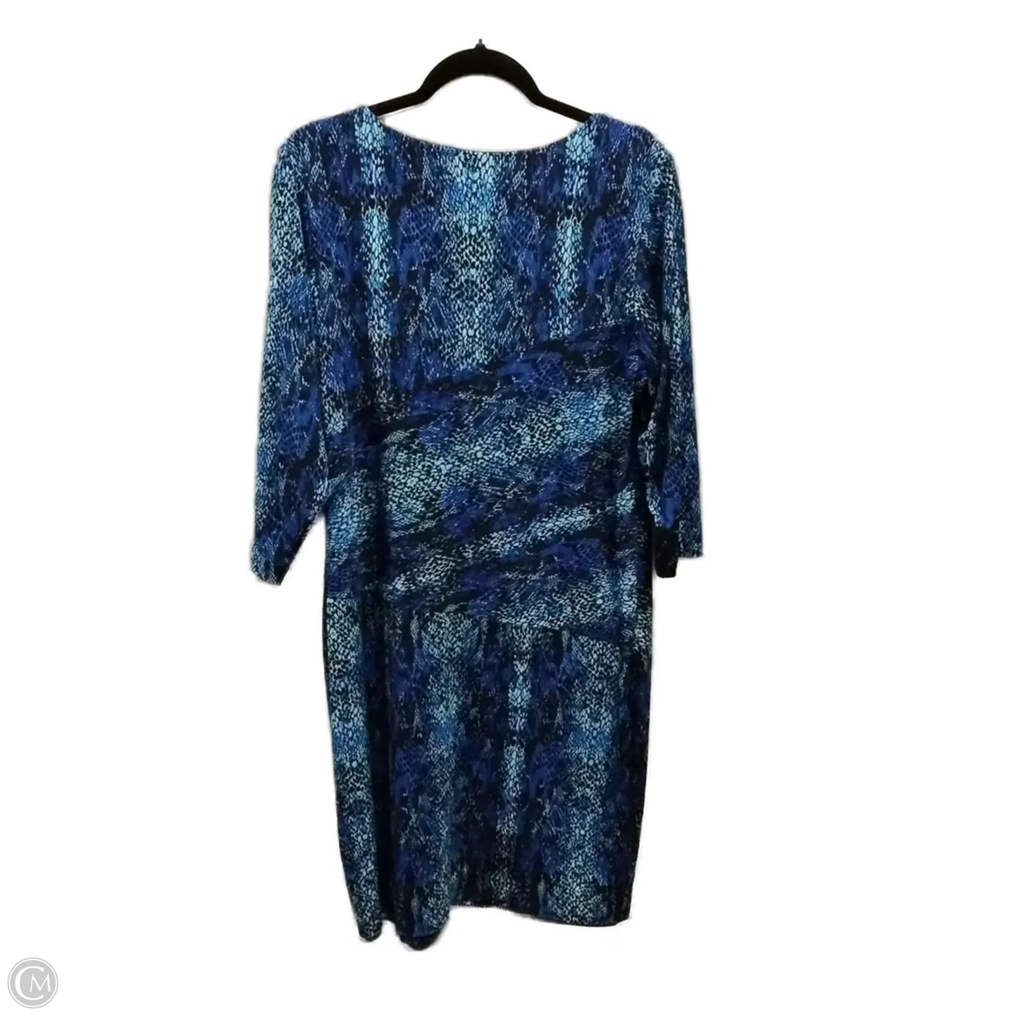 Dress Casual Midi By Calvin Klein In Blue, Size: 14