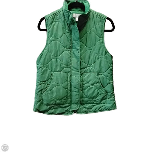 Vest Puffer & Quilted By Croft And Barrow In Green, Size: S